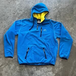 Zhik x Nautica Blue Technical Sailing Fleece Hoodie Men's Medium USA Australia